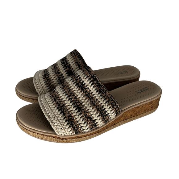 LifeStride Breezy Slide Sandals Tan Multi – Size 9.5M - Picture 2 of 10